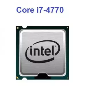 Cpu Intel Core i7.4770  (3.4 Ghz turbo 3.9Ghz, 4 Cores 4 Threads 8M L3 cache, socket 1150)