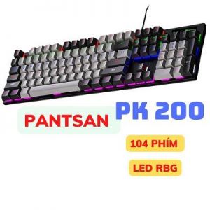 Bàn Phím cơ Pantsan PK200 chuyên GAME với LED đổi màu RGB