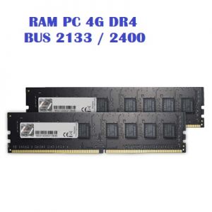 Ram GSKill 4Gb DDR4-2400- F4-2400C17S-4GNT ( Ram cũ, nhiều hãng  Gskill, Kingmax, Kingston)